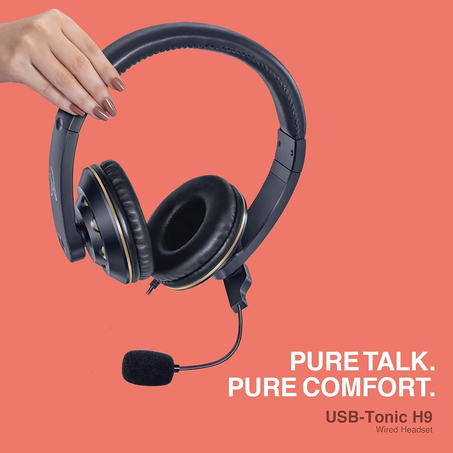 Fingers Wired Headphone USB-Tonic H9 With Mic view 3